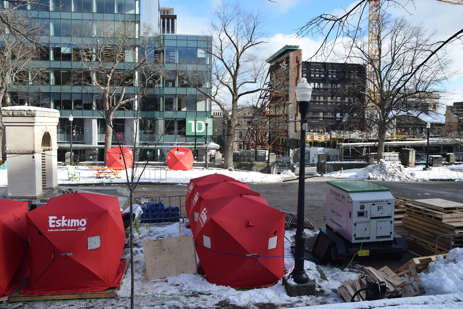 Star Power Atlantic Voltstack 30k Mobile Battery Energy Storage System (BESS) at an emergency response site in Canada